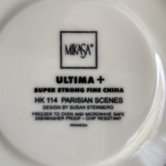 2 Mikasa Cup & Saucer Parisian Scenes Sets - Picture 2 of 2